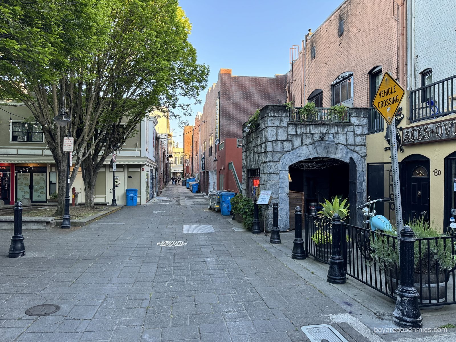 A different look at the exterior of The Big Easy in Petaluma