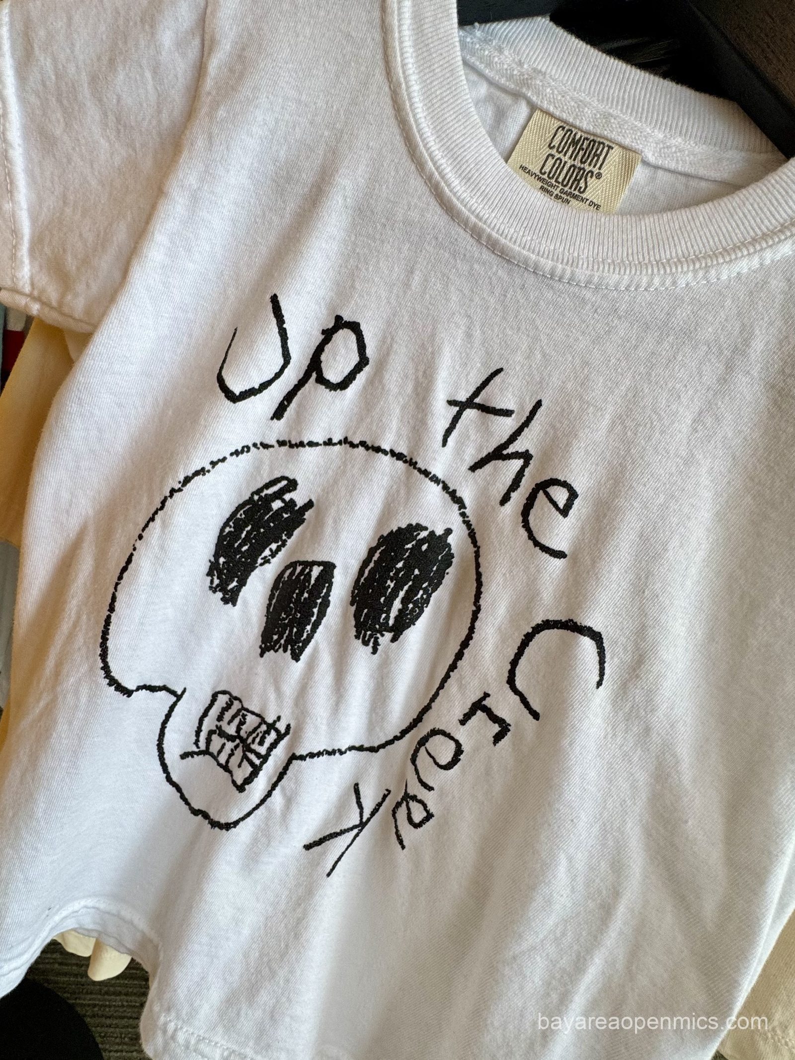 The amazing Up the Creek Records logo drawn by a 5-year-old patron