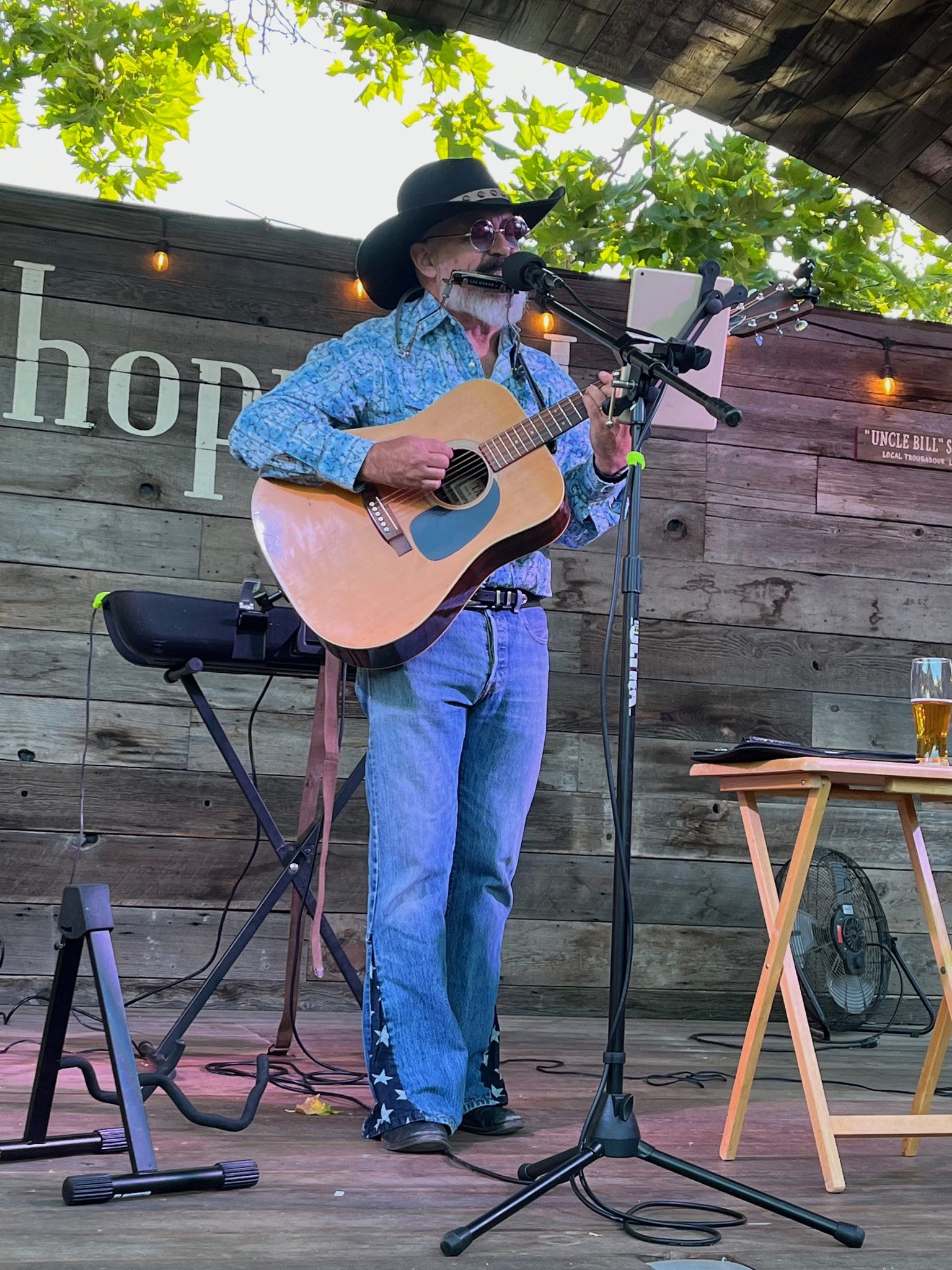 Kevin Hutchinson, host at The Big Easy Songwriters' Open Mic in Petaluma, CA