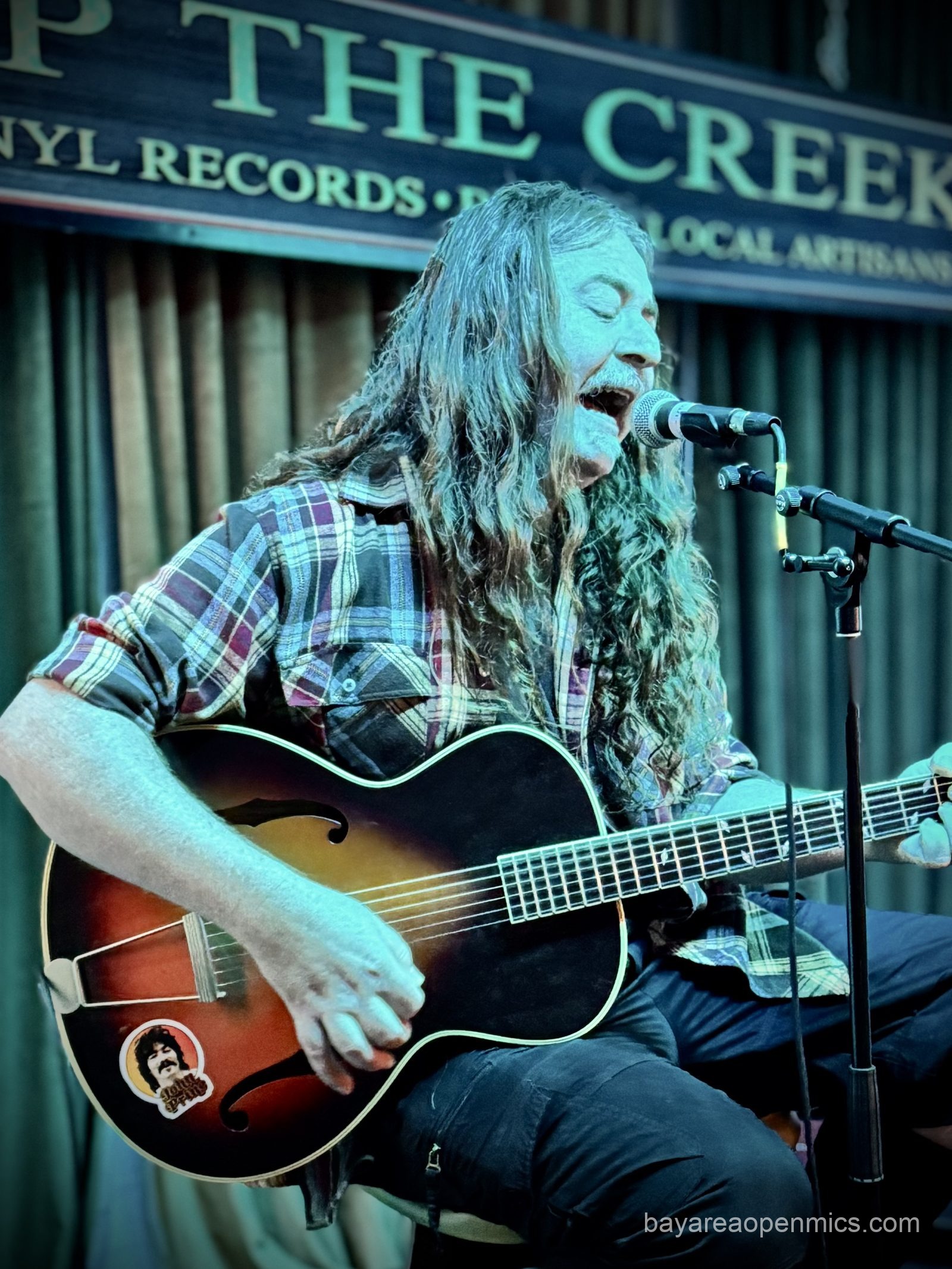 Vince Lay, host at Up the Creek Open Mic in Walnut Creek, CA