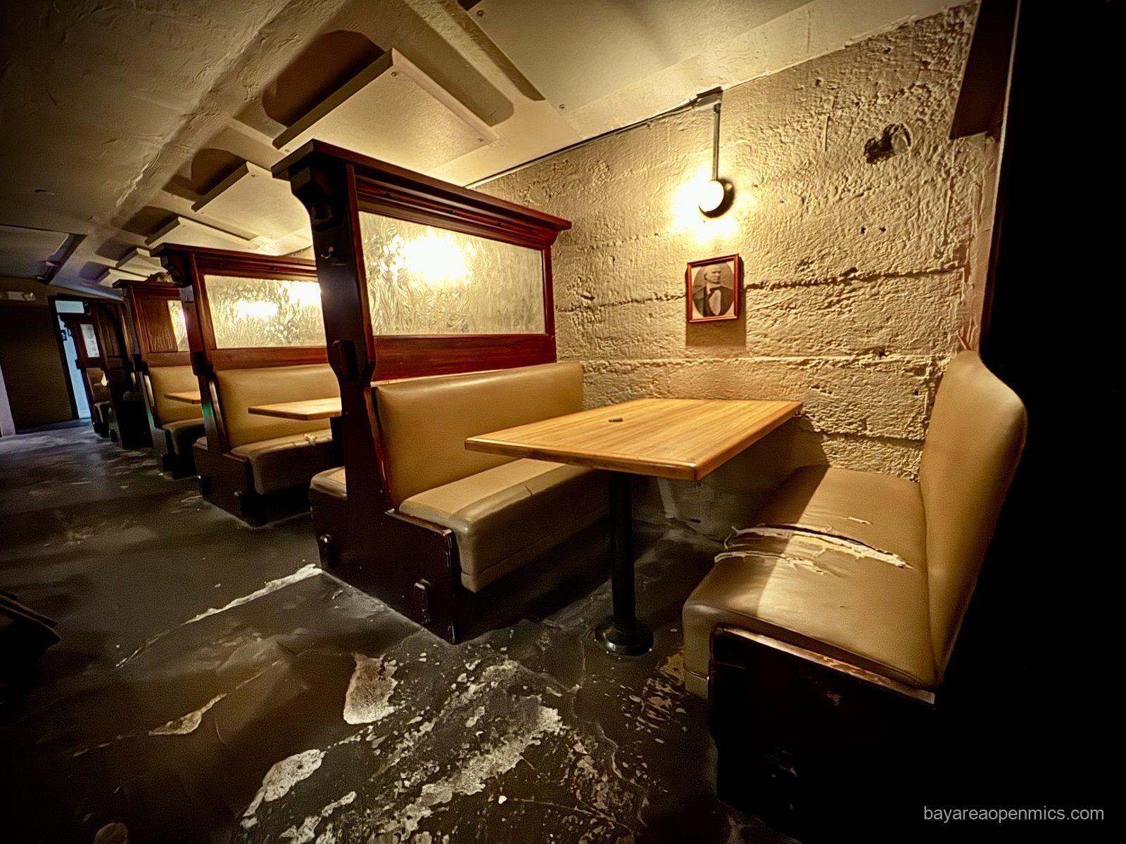 Patrons fill the cozy booths at The Big Easy in Petaluma, California