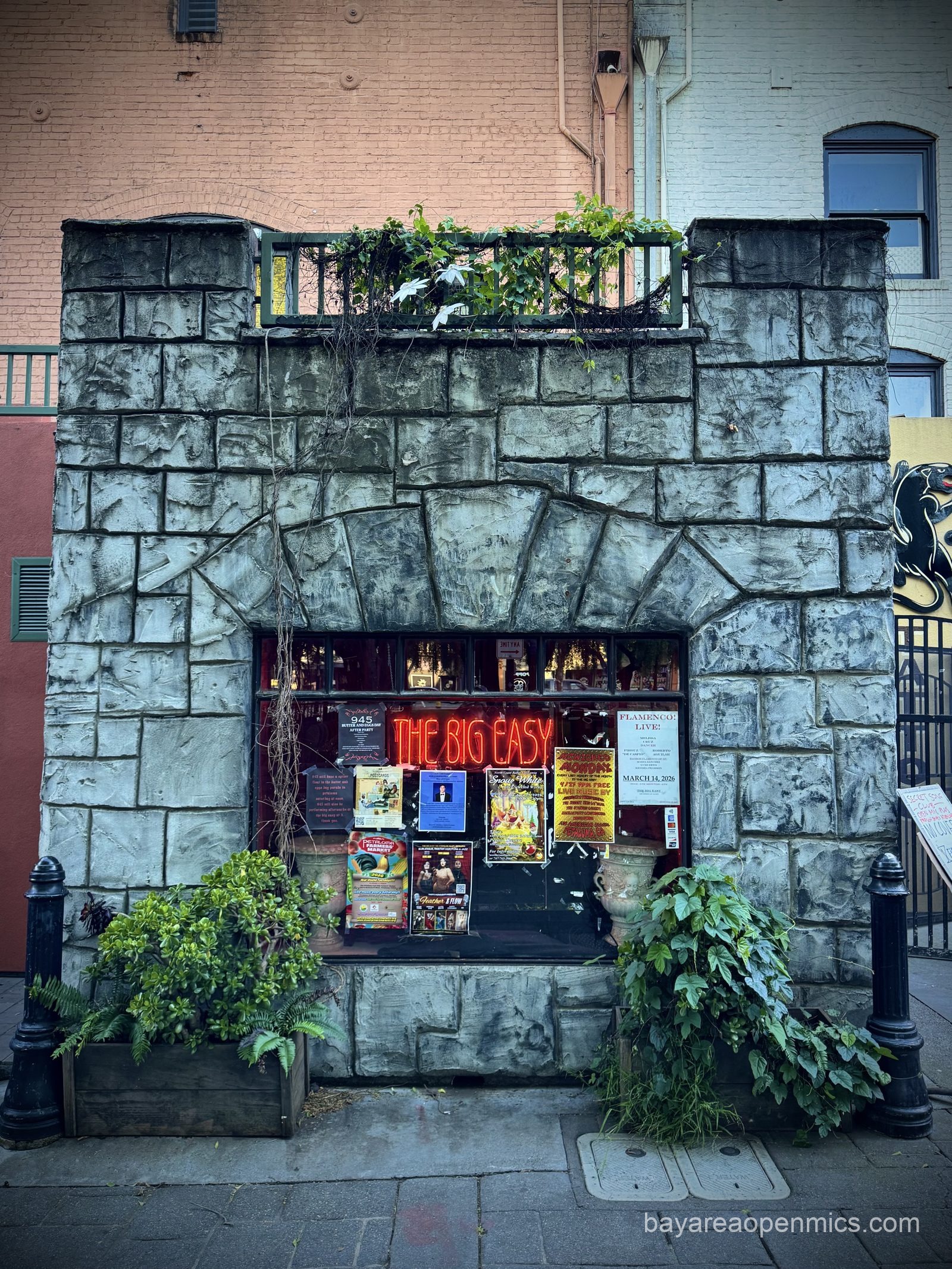 Photo of the outdoor area at music venue The Big Easy in Petaluma, CA