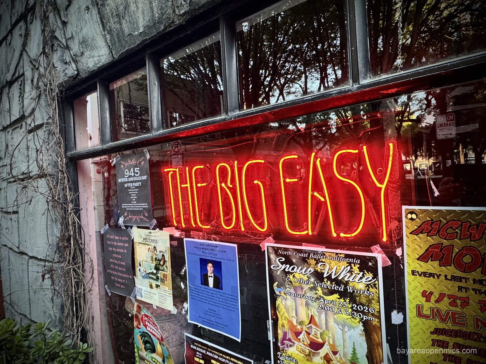 Photo of the front of music venue The Big Easy in Petaluma, CA