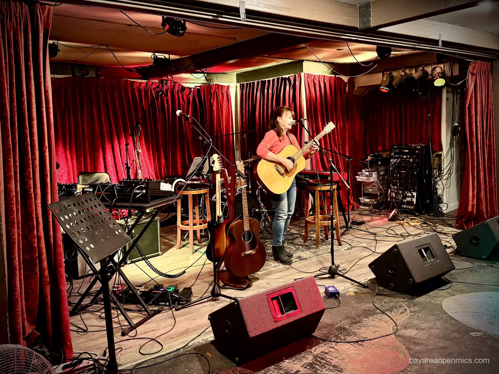 Photo of the performance area at music venue The Big Easy in Petaluma, CA