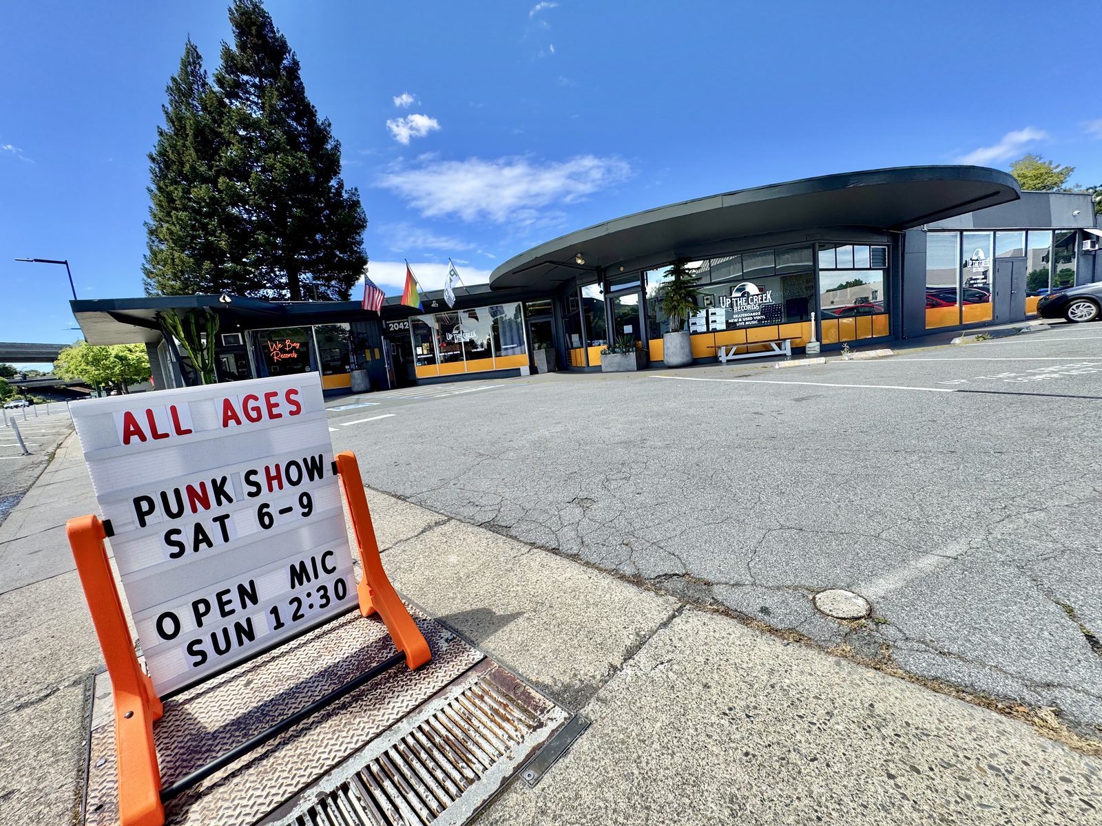Photo of the front of music store Up the Creek in Walnut Creek, CA