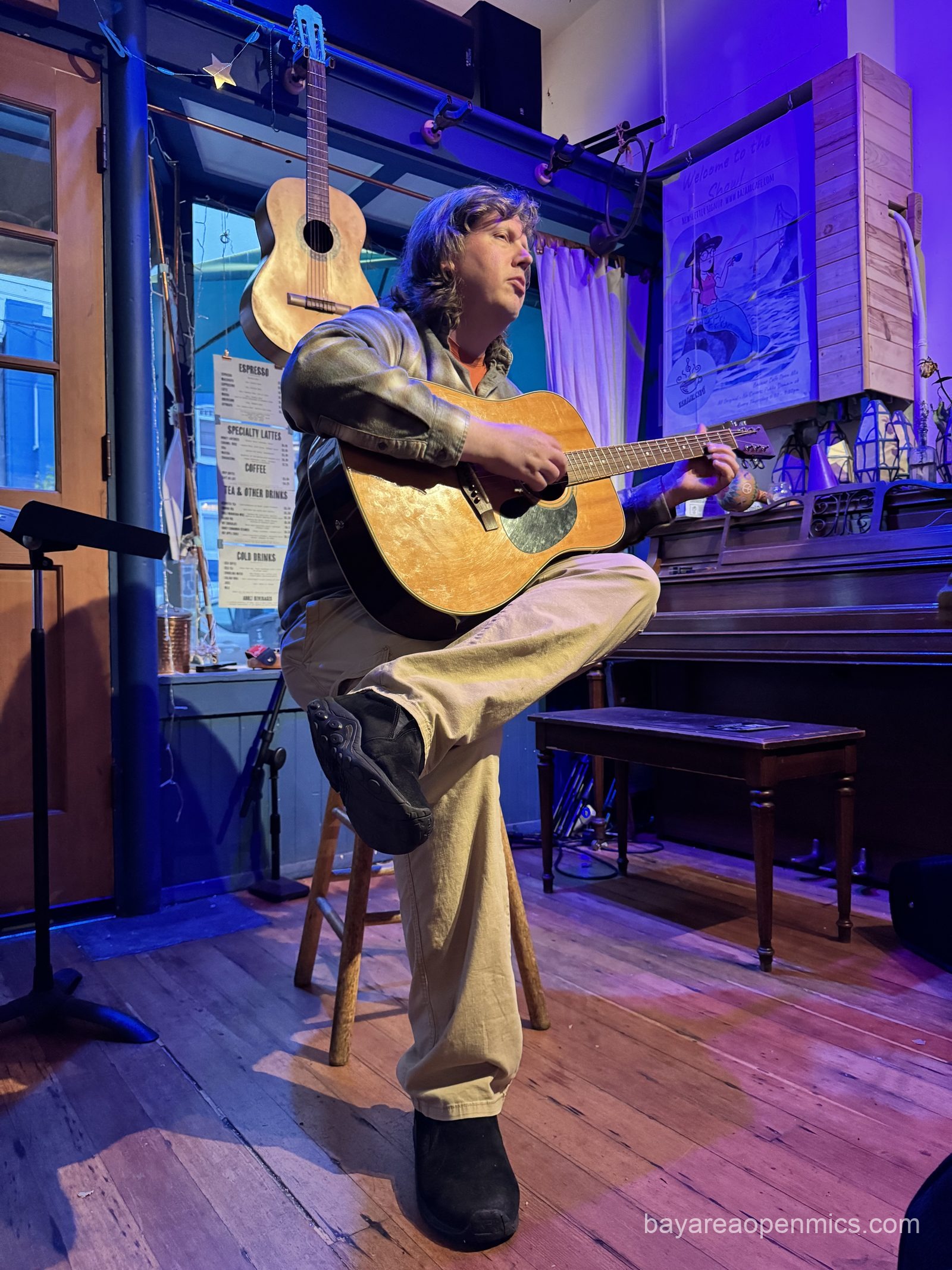 EG Phillips performs at The Bazaar Cafe open mic in San Francisco