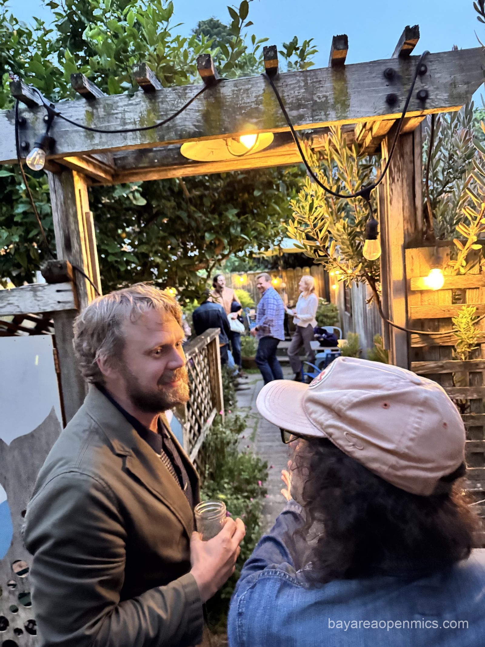 The beer garden behind The Bazaar Cafe in San Francisco