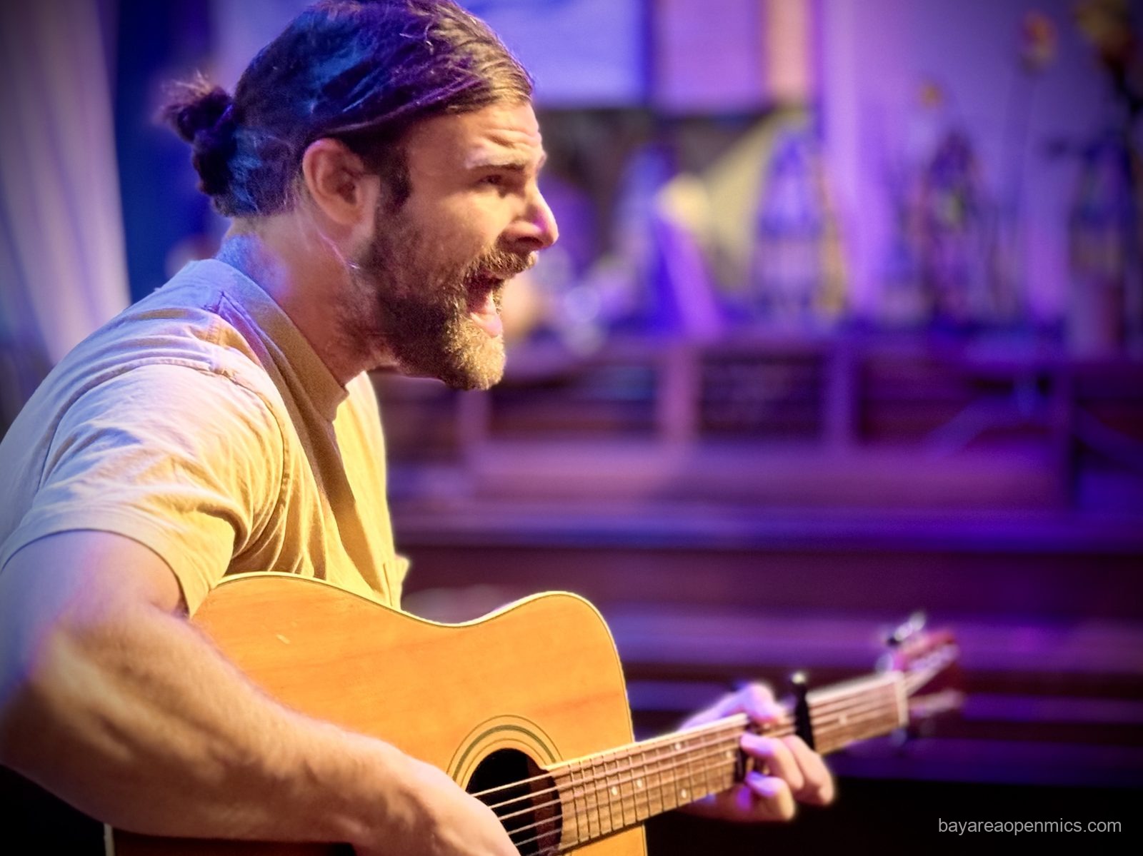 Brian P performs at The Bazaar Cafe open mic in San Francisco