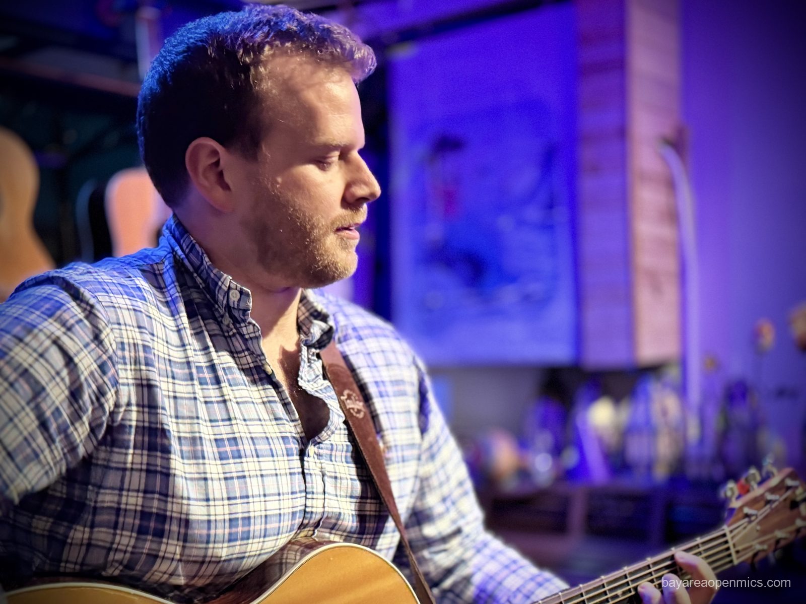 David Midkiff performs at The Bazaar Cafe open mic