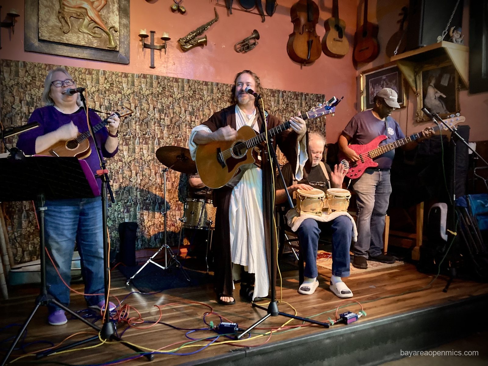 Janet Lenore and Seán Lightholder together at the Hayward Bistro