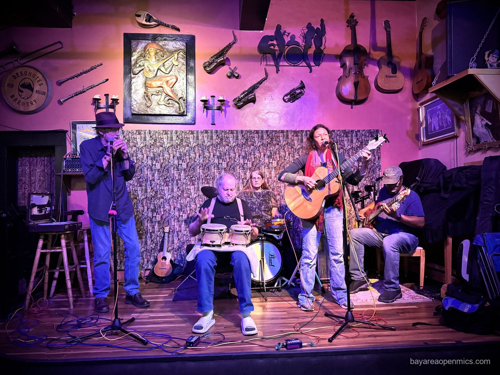 McKenna performing at the Hayward Bistro Open Mic