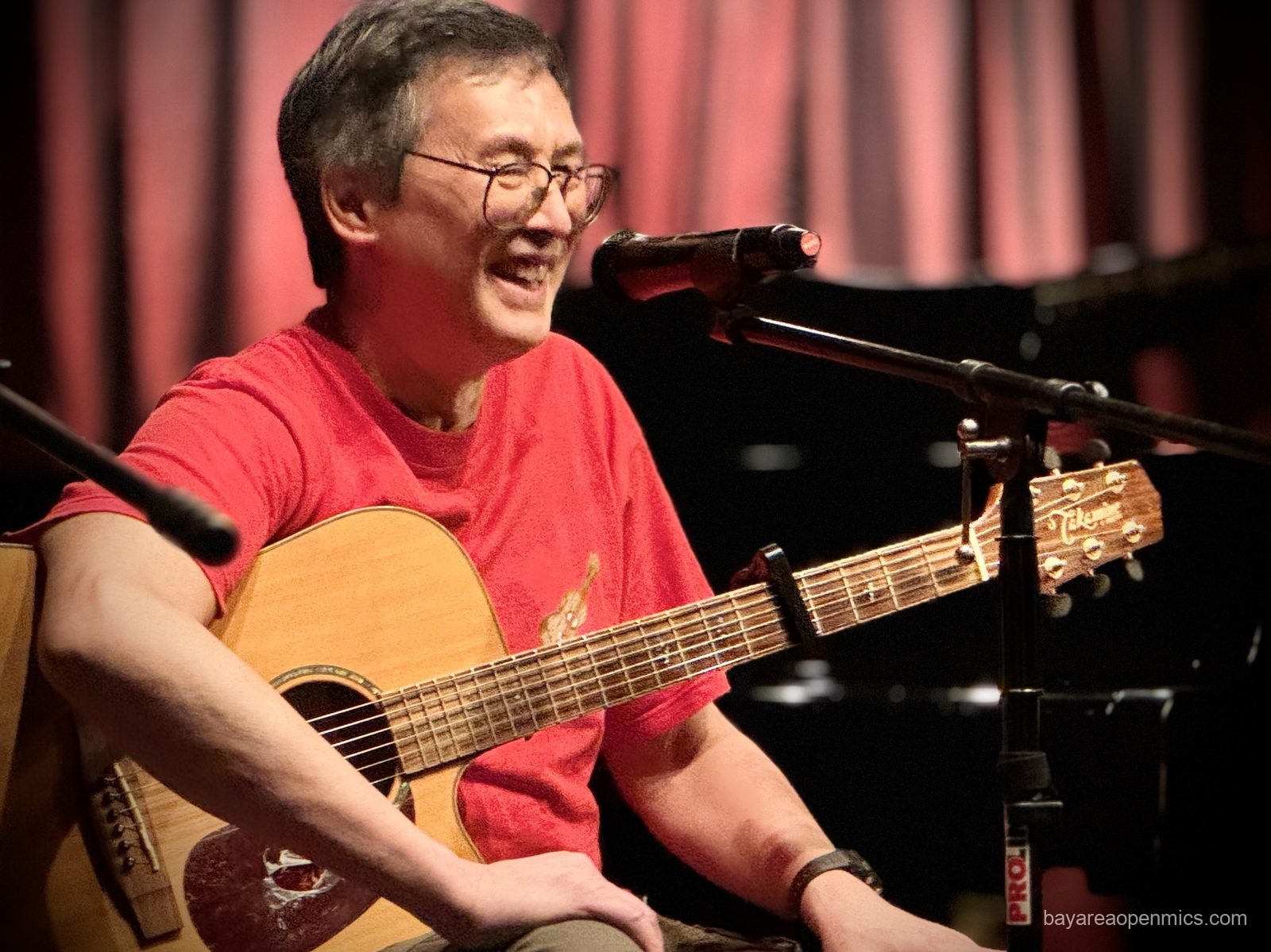 Doug Wong performs at the Front Porch Music open mic at Lamorinda Music in Lafayette