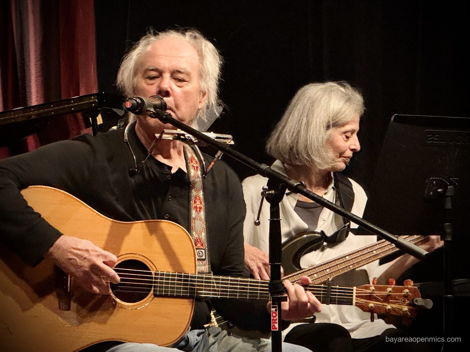 Laura Brandt and Jeff Klein at the Front Porch Music open mic