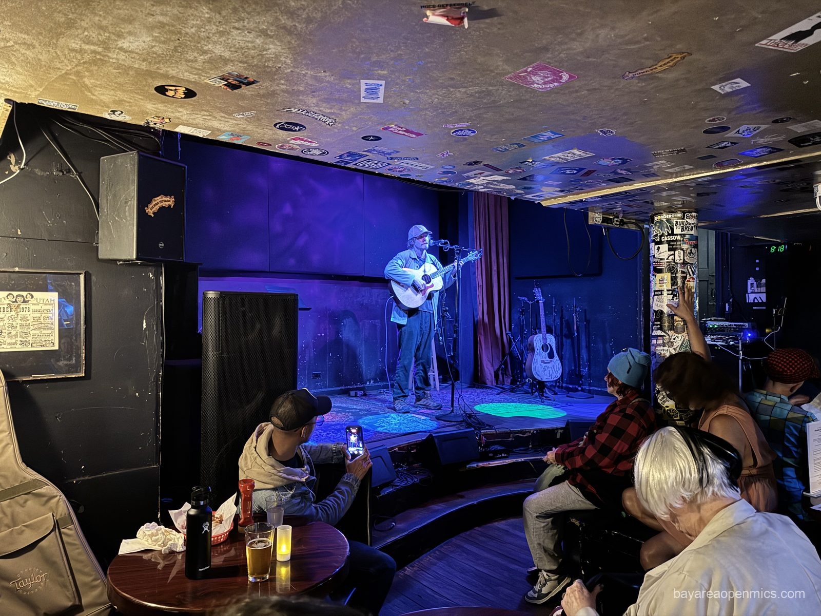 Downstairs at the Hotel Utah open mic in San Francisco