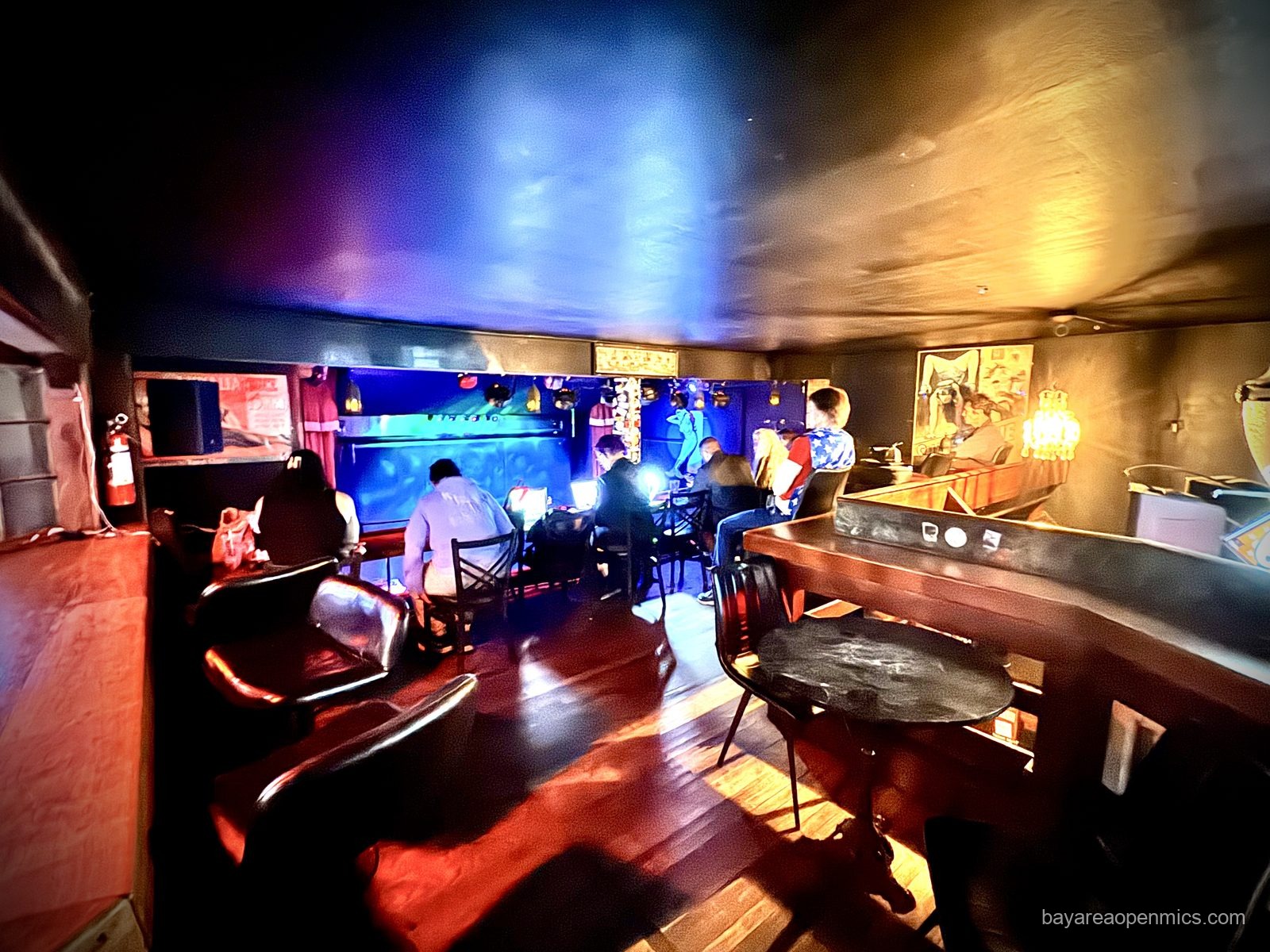 Upstairs at the Hotel Utah open mic in San Francisco