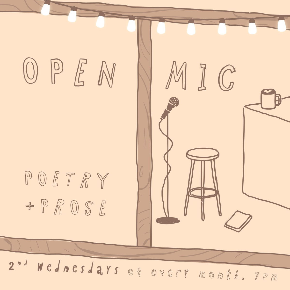 Flyer for Blackbird Open Mic at Blackbird