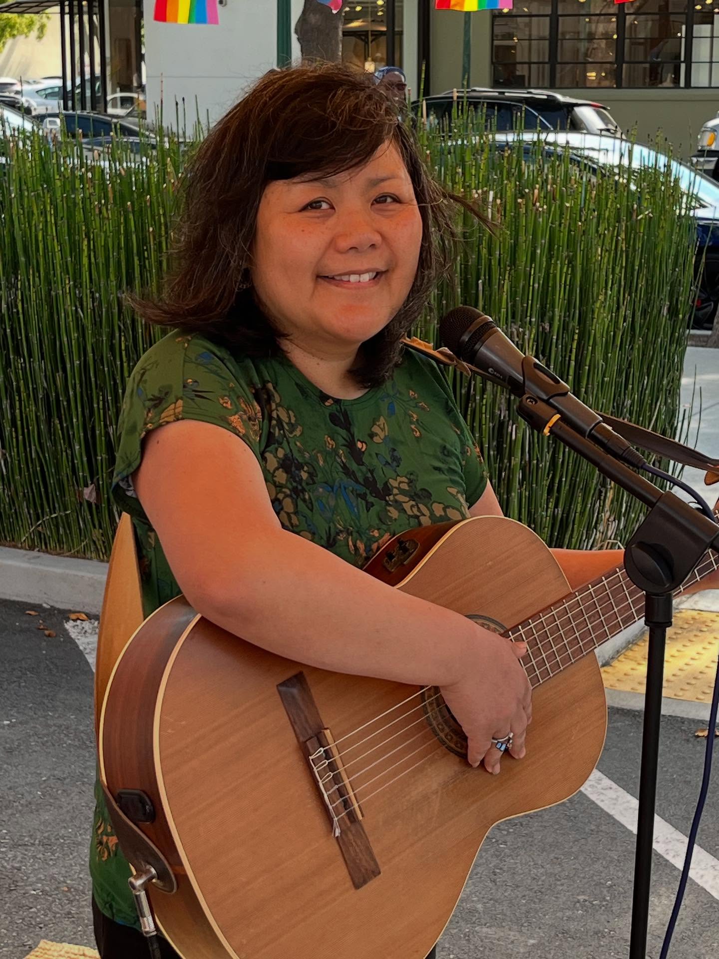Frances Ancheta Becker, host at Menlo Park Mental Health Open Mic in Menlo Park, CA
