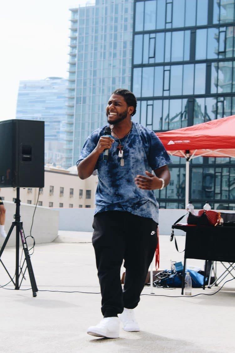 Jacob Virges, host at Friday Night Vibes in East Palo Alta, CA