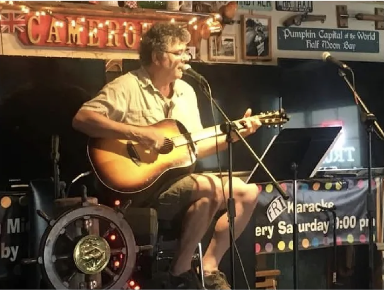 Ken Voorheis performing live, host at Auri's Open Mic