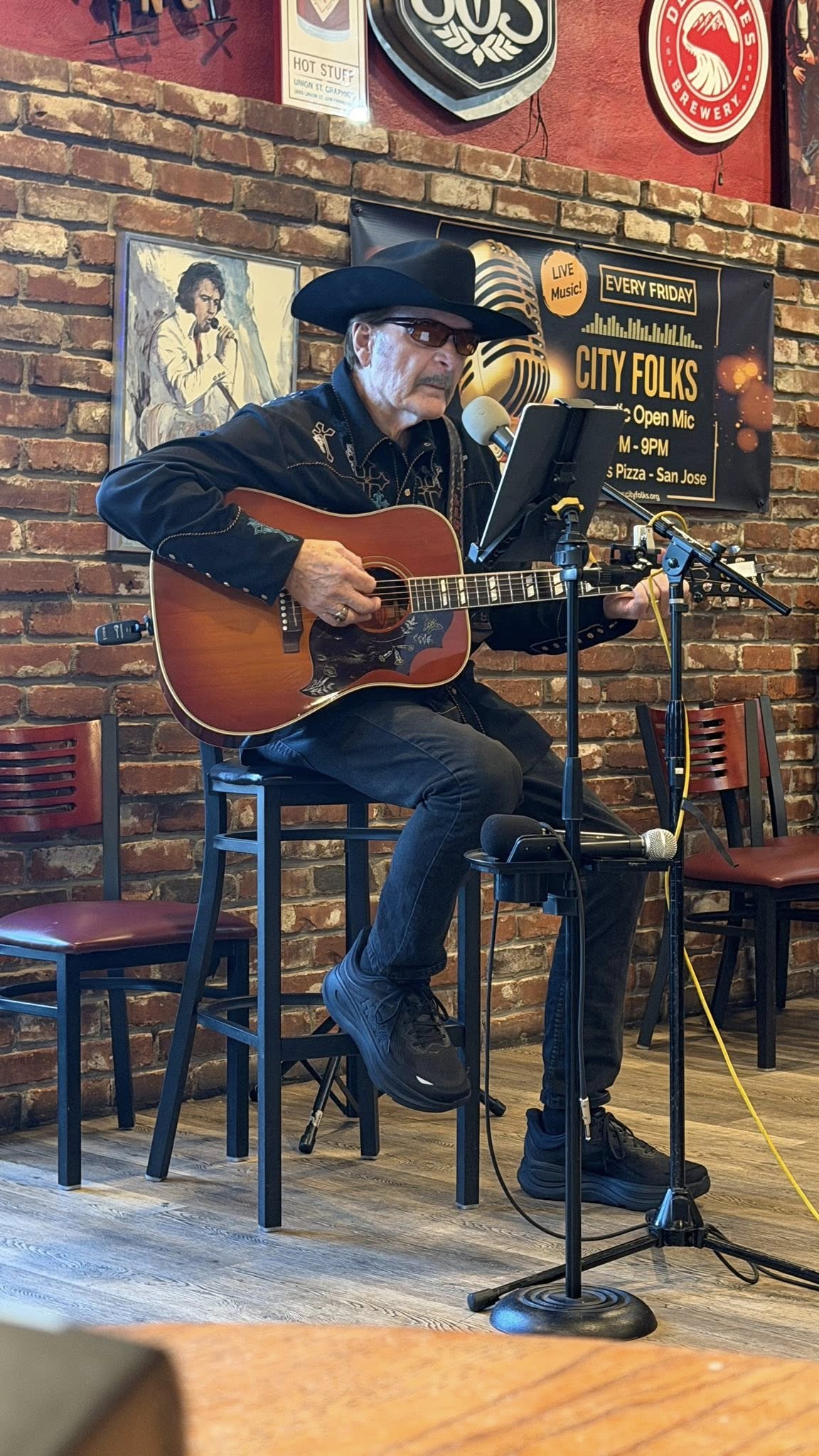 Lambert Malloy, host at City Folks Open Mic in San Jose, CA
