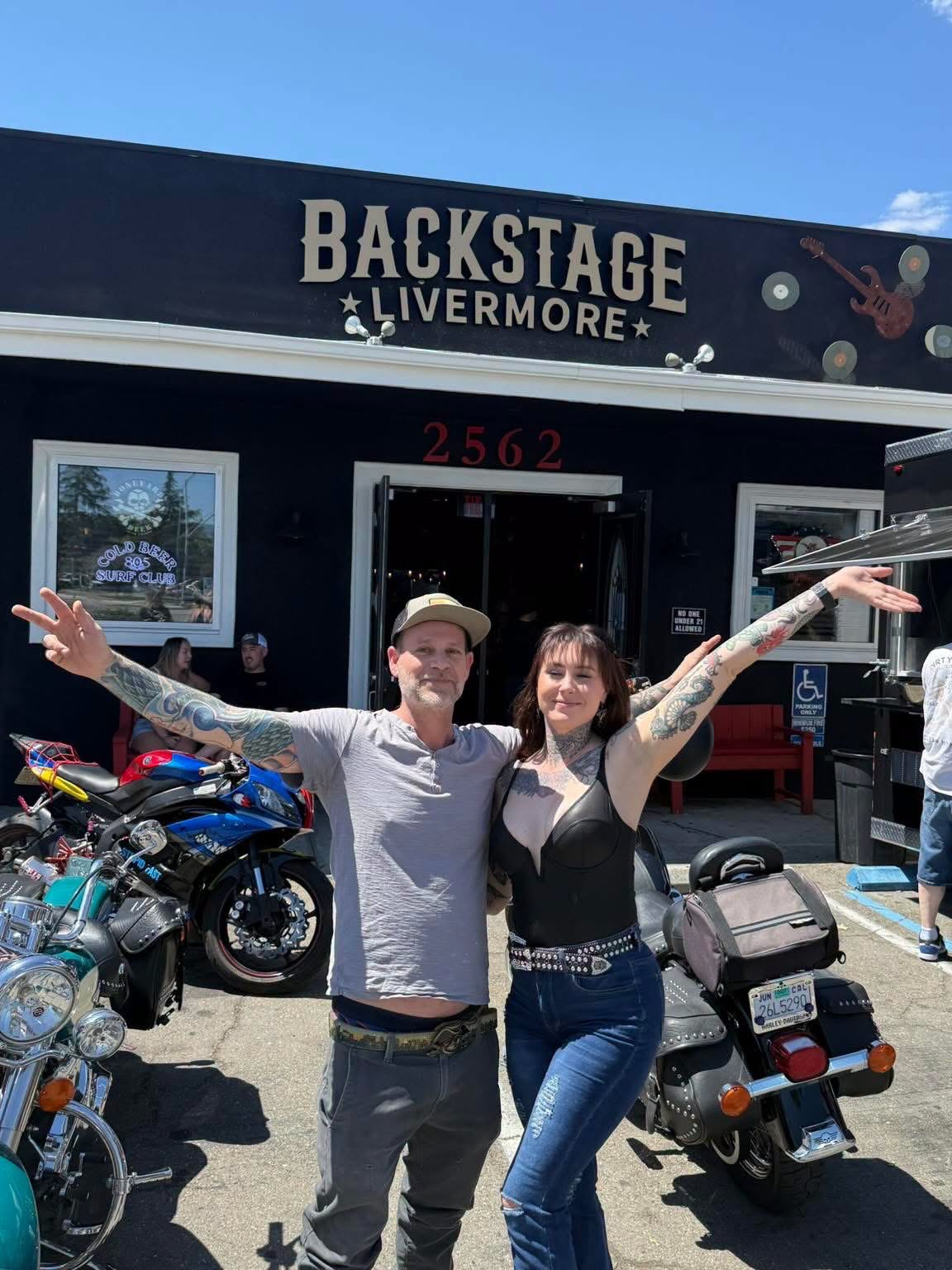 Photo of the front of dive bar Backstage Music Club in Downtown Livermore, Livermore, CA