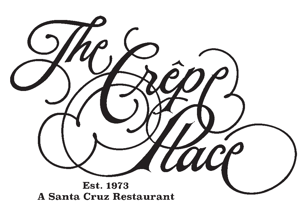 Logo for The Crepe Place, cocktail bar in Santa Cruz