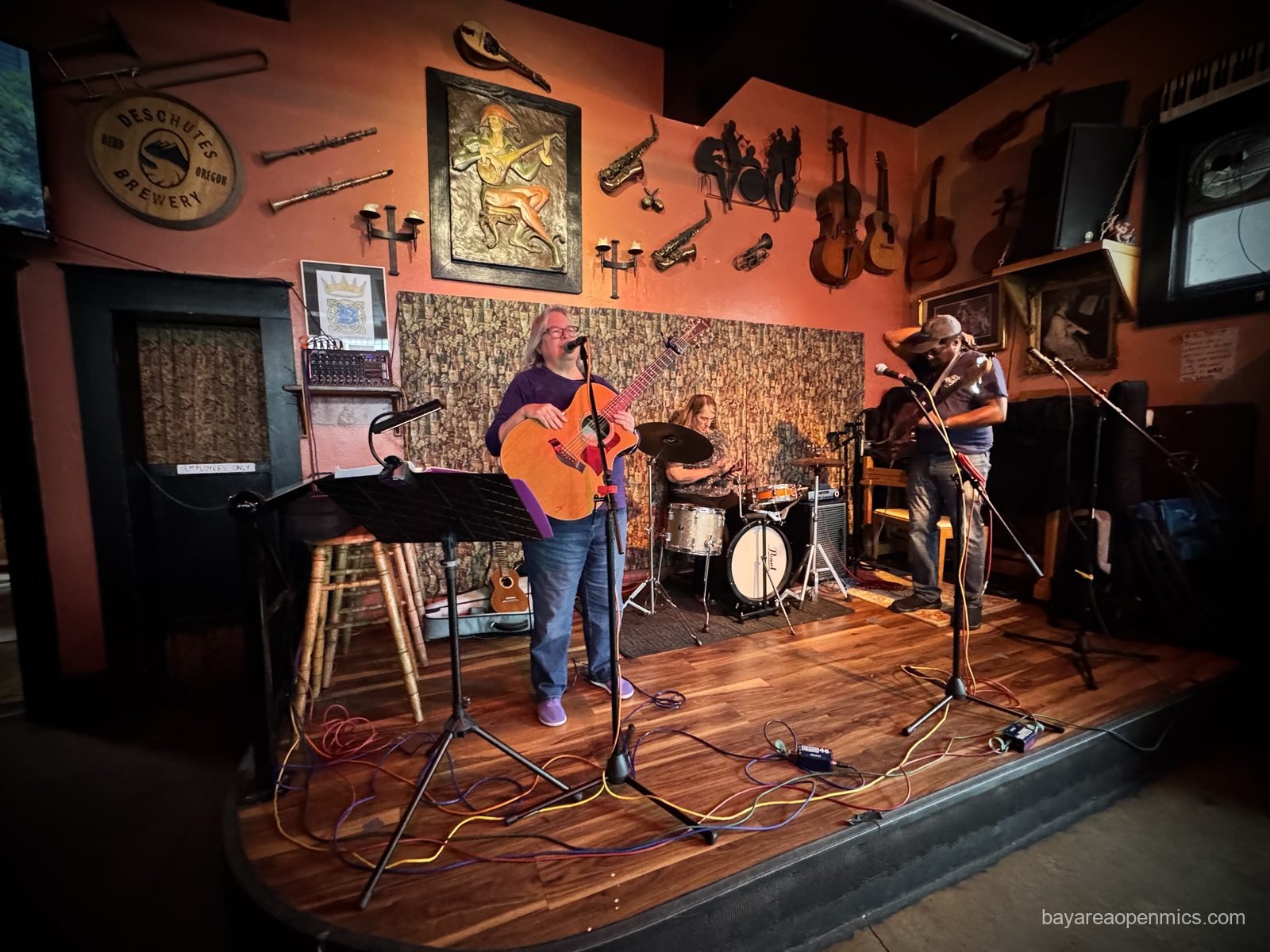 Photo of the performance area at pub Hayward Bistro in Downtown Hayward, Hayward, CA