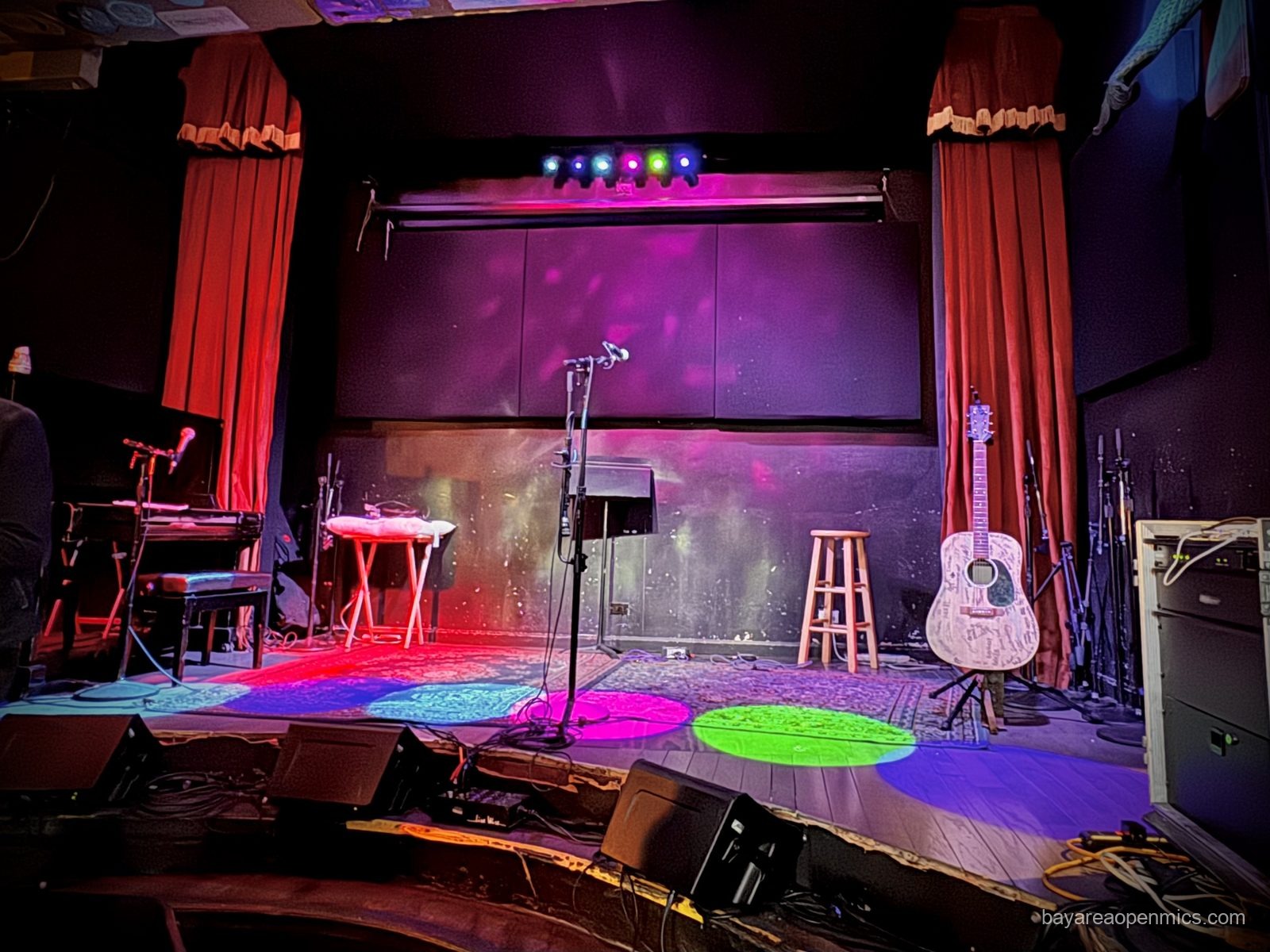 Photo of the performance area at bar and grill Hotel Utah in SoMa, San Francisco, CA
