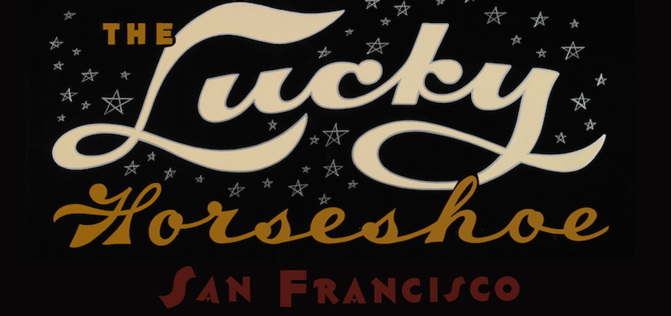 Logo for The Lucky Horseshoe in Bernal Heights, San Francisco, CA