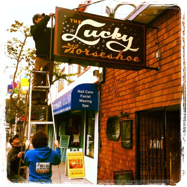 Photo taken outside of Lucky Horseshoe in Bernal Heights, San Francisco, CA
