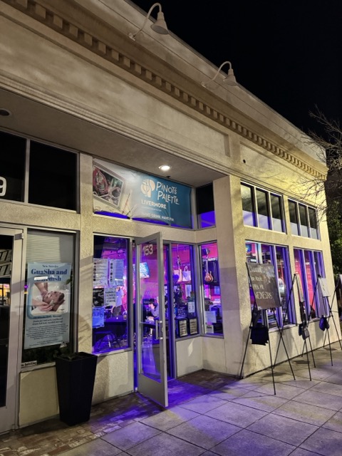 Photo taken outside of wine bar Pinot's in Downtown Livermore, Livermore, CA