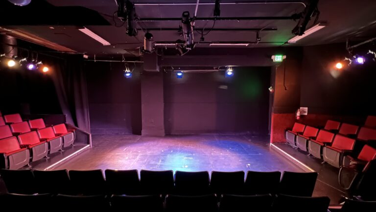 Photo of the performance area at theater Marsh Theatre in Mission District, San Francisco, CA