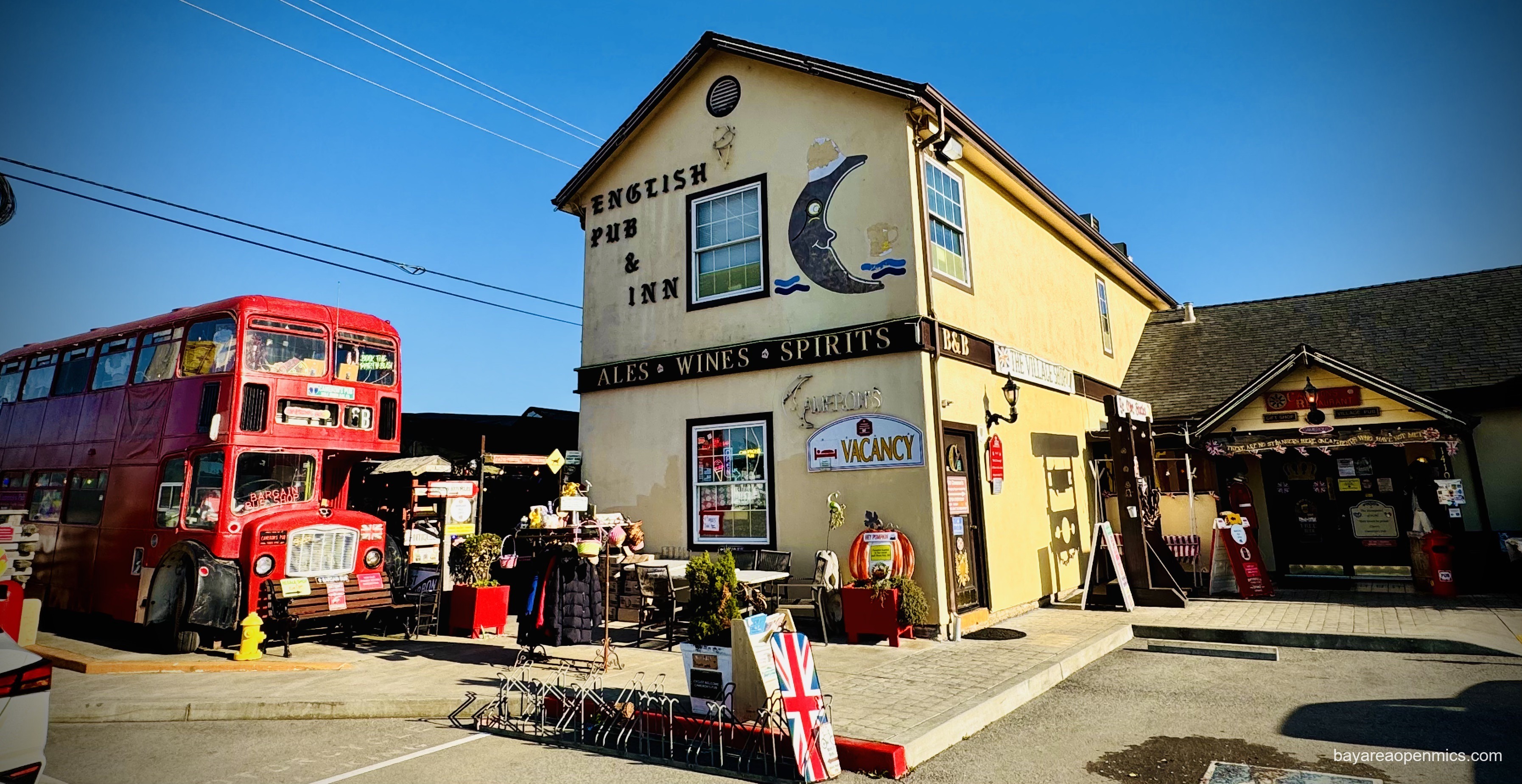 Photo taken outside of pub Cameron's in Half Moon Bay, CA