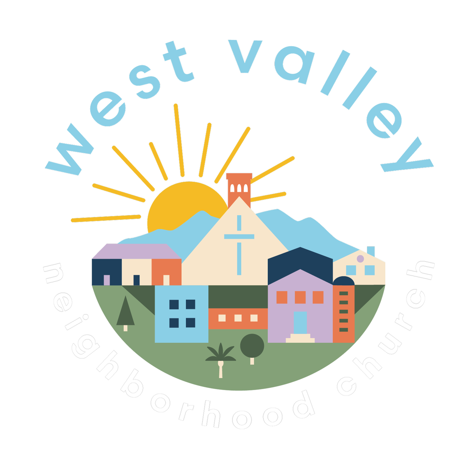 Logo for West Valley Neighborhood Church, religious venue in Cupertino