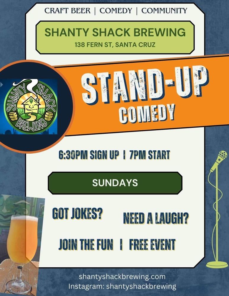 Photo of Shanty Shack's Comedy Open Mic Night at Shanty Shack - casual Comedy Open Mic in Santa Cruz, CA