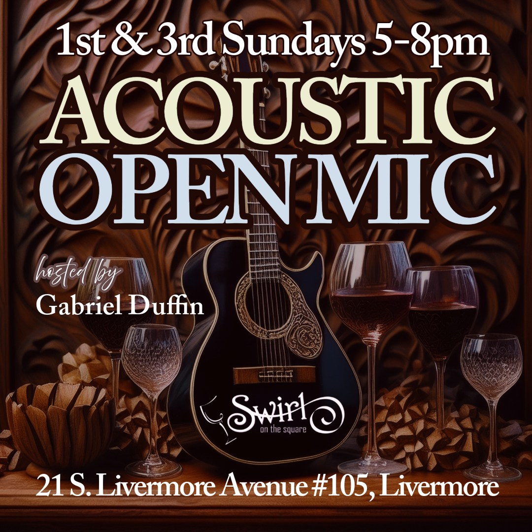 Photo of Swirl Acoustic Open Mic w/Gabe Duffin at Swirl - casual Open Mic in Downtown Livermore, Livermore, CA